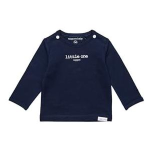 Noppies Baby U Tee Ls Hester Tekst Unisex T-Shirt navy (C166), 68, marineblauw (C166)