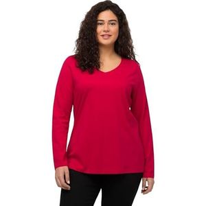 Ulla Popken T-shirt dames, Rood