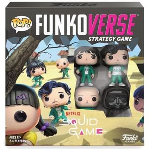 Funko Games Funko - Funkoverse: Squid Game - Set van 4 - Lichtgewicht strategiespel voor kinderen en volwassenen vanaf 10 jaar - 2-4 spelers - Vinyl figuur om te verzamelen - Idee