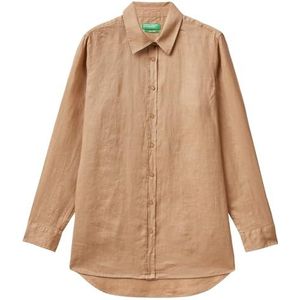 United Colors of Benetton 5bmldq02u Dameshemd (1 stuk), Beige 193