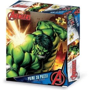 Grandi Giochi Marvel Avengers Hulk horizontale lenticulaire puzzel met 500 stukjes incl. 3D-PUA05000 effect, PUA05000