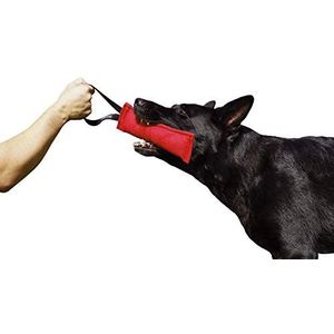 Dingo Gear K9 IGP & Fun trekspeelgoed van nylon voor hondentraining, rood, 20 x 7 cm