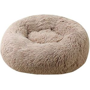 Astorpet Super Donut Hondenbed en kattenbed, comfortabel en comfortabel huisdierbed, wasbaar (lichtbruin, XS)