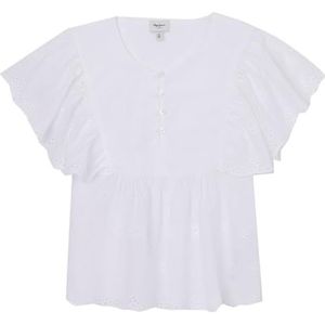 Pepe Jeans Omaira T-shirt pour fille, Blanc (blanc), 14 ans