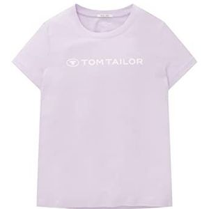 TOM TAILOR Fille T-shirt pour enfant avec logo imprimé 1033812, 29349 - Lilac Sky, 128