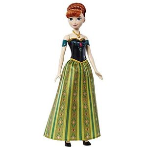 Disney Frozen - Anna Vandaag voor het eerst pop met exclusieve look, zingt ""Vandaag, voor het eerst"" uit de film, speelgoed voor kinderen van 3 jaar, Italiaanse versies, HMG42