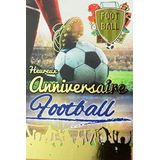 Gelukkige kaart verjaardag goud voetbal voetbal sport ronde wapenfans stadion Champion gemaakt in Frankrijk