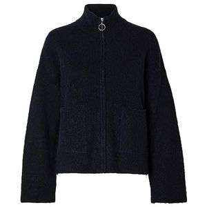 Selected Femme Cardigan zippé pour femme, Dark Sapphire, XS