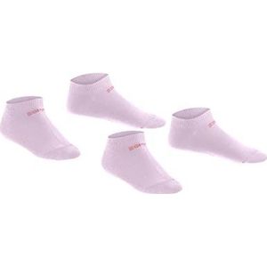 ESPRIT Voetbal-logo, 2-pack sokken, uniseks, kinderen, biologisch katoen, duurzaam, grijs, zwart, plus kleuren, korte sokken, dun, zomer, zonder patroon, 2 paar, roze (rose 8738)