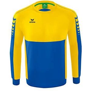 Erima Six Wings Uniseks casual sweatshirt, koningsblauw/geel