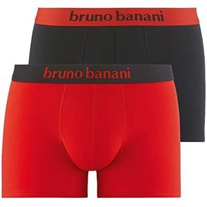 bruno banani Heren ondergoed, rood glanzend / zwart