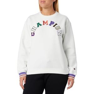 Champion Rochester 1919 Bookstore W Heavy Powerblend Fleece Relaxed Crewneck Sweatshirt Dames, Sporco College wit