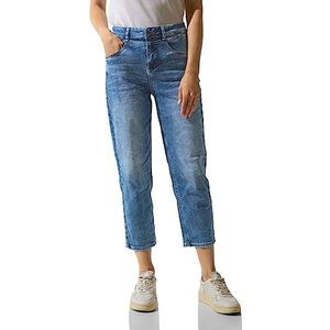 Street One A376715 Jeans met hoge taille voor dames, Brilliant Indigo Wash