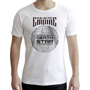 ABYstyle - T-shirt Star Wars - Death Star - heren - wit (XS), Wit.