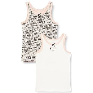 Bestseller A/S NMFTANK Top Evening Sand Hearts Noos Maillots de Corps, 86 Petite Fille, Evening Sand, 86