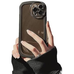 Febliss [Verbeterde camerabescherming] iPhone 13PROMAX ultradunne krasbestendige siliconen hoes voor iPhone 13PROMAX 6,7 inch, volledige bescherming, schokbestendig, zwart