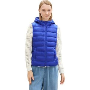 TOM TAILOR Denim Gilet pour femme, 26529 - Bleu anémone, L