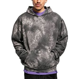 Urban Classics Tye Dyed capuchontrui voor heren, Blackbird