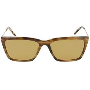 DKNY Dk709s zonnebril voor dames (1 stuk), Bruin hoorn
