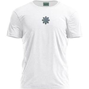Bona Basics, Imprimé Numériquement, T-Shirt Basique pour Homme, 100% Coton, Blanc, Décontracté, Hauts pour Homme, Taille: S, Blanc, S