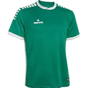 Derbystar Primo Uniseks shirt, groen/wit