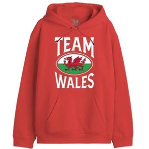 Republic Of California « Team Wales » UXREPCZSW039 Sweatshirt Homme, Rouge, Taille XS, Rouge, M