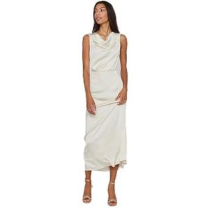 Vila Viravenna Waterfall S/L Maxi Dress-noos damesjurk, Berk