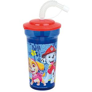 PAT'PATROUILLE 005776 drinkbeker met rietje Disney Minnie 005771 glazen / beker met rietje 400 ml voor kinderen - herbruikbaar servies