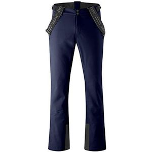 Maier Sports Anton Slim skibroek voor heren, waterdicht, rekbaar, verstelbare taille, PFC-vrij, mTHERM-voering en mTEX bescherming tegen weersinvloeden, blauw, maat 56