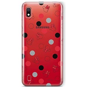 Originele en officiële Disney Minnie en Mickey Mouse hoes voor Samsung A10, TPU siliconen beschermhoes beschermt tegen stoten en krassen