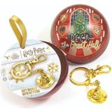 The Carat Shop Harry Potter kerstbal met sleutelhanger ""Deck The Great Hall