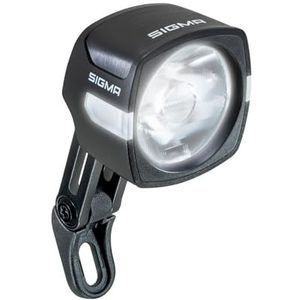 SIGMA EOX FL 100, verlichting voor e-bikes, hoofdlamp voor e-bikes met 100 LUX en OSRAM-leds, montage met enkele handelingen, zijdelingse zichtbaarheid