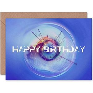 Wee Blue Coo Wenskaart ""Happy Birthday"" Little Planet Harbor