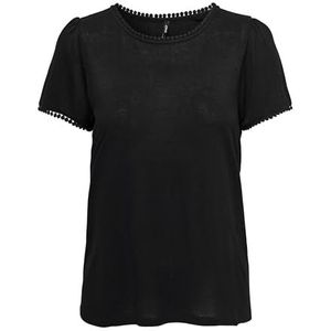 ONLY T-shirt féminin détaillé, Noir, S