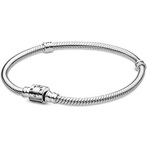 Pandora Slangenarmband met cilindersluiting van sterling zilver, Metaal, Niet van toepassing