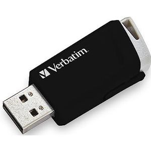 VERBATIM USB-stick Store 'n' Click I USB 3.2 Gen 1 I 32 GB I USB-stick met drukknopsysteem I USB 3-stick I extern geheugen voor laptop en Plus I tot 5 Gbit/s I zwart