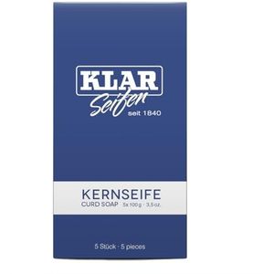 Klar Seifen 5 x 100 g zeep Cosmos gecertificeerd palmolievrij geschikt voor normale tot onzuivere en gevoelige huid 11357