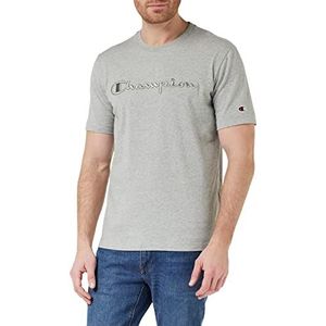 Champion T-shirt voor heren, grijs melange (nogm), S, Grijs gemengd (nogm)
