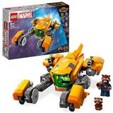 LEGO 76254 Marvel Baby Rocket, bouwspeelgoed ruimteschip van de Guardians of the Galaxy Volume 3 voor kinderen met minifiguren superhelden beer