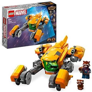 LEGO 76254 Marvel Baby Rocket, bouwspeelgoed ruimteschip van de Guardians of the Galaxy Volume 3 voor kinderen met minifiguren superhelden beer