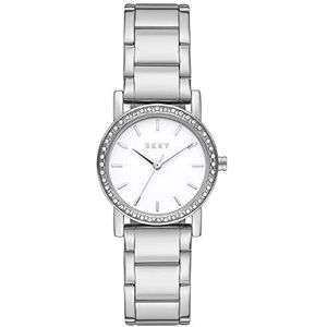 DKNY Soho dameshorloge met drie wijzers, zilver, NY9203, zilver., NY9203