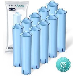 Aquafloow Waterfilter voor Jura Blue koffiezetapparaat, 10 stuks, compatibel met Jura 71312 Blue, filterpatroon voor koffiemachines A1 A5 F5 F7 F8 ENA3, GIGA5, Impressa C5, J90, S9 Classic