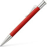 Graf von Faber-Castell 145215 balpen Guilloche, Indiaas rood.