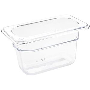 Vogue Gastronorm 1/9 container 100 mm 0,87 l transparant