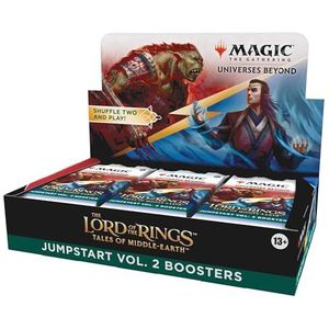 Magic The Gathering The Lord of The Rings: Tales of Middle-Earth Jumpstart Vol. 2 Booster Box - 18 Packs (2-Player Fantasy Card Game)