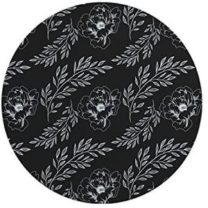 Questo Casa, Ronde muismat met antislip onderkant voor kantoor en thuis, diameter 22 cm