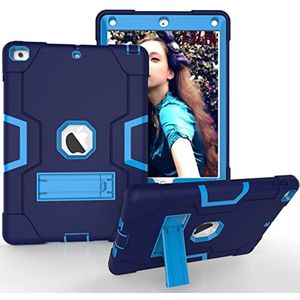 Beschermhoes voor iPad 6e generatie met standfunctie voor iPad 9.7, marineblauw
