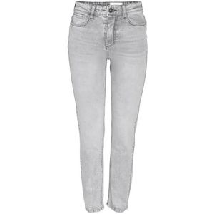 Noisy may Nmmoni Az277lg Noos Jeans Straght Ank Damesjeans, Lichtgrijs denim