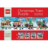 Lego Christmas Train Puzzel: Four Connecting 100-delige puzzels