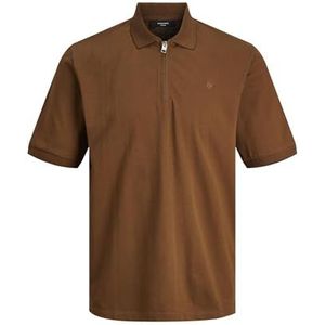 JACK & JONES Jprblascott Zip SS Polo Sn Polo voor heren, Emperador